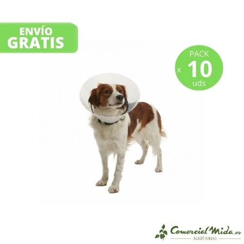 Collier Elisabéthain Transparent KRUUSE Buster Click pour Chiens