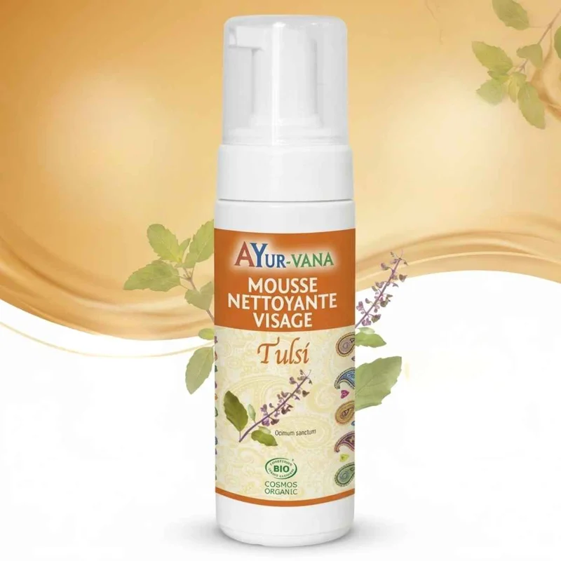 Mousse Nettoyante Visage Tulsi - 150 ml - Ayur-Vana