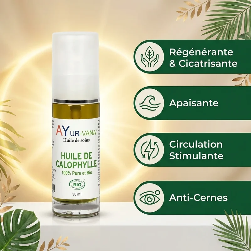 Huile de Calophylle Bio - Flacon de 30 ml - AyurVana