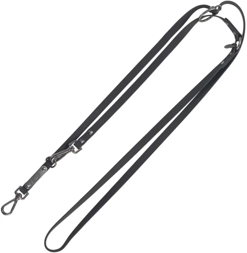 Laisse CityStyle – PVC Réglable 2 m (20 mm, Noir)