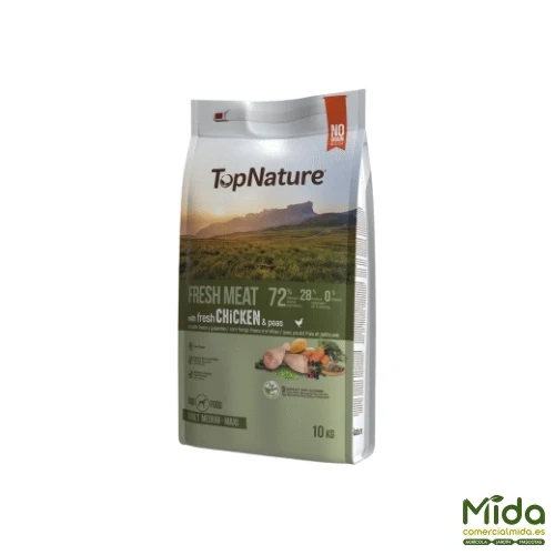 Je pense que TOPNATURE Viande Fraîche Poulet Medium-Maxi Chiens 10Kg