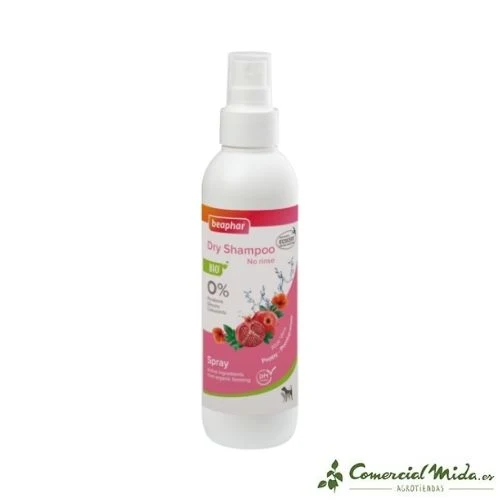 Shampooing Sec Bio BEAPHAR Spray Chiens et Chats 200 ml