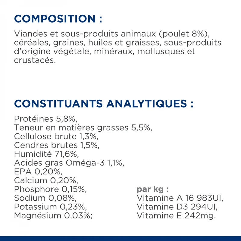 Hill's Prescription Diet j/d Mobility en boîtes au poulet – pâtée chien