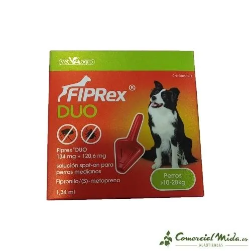 FIPREX DUO Pipette Antiparasitaire au Fipronil pour Chien