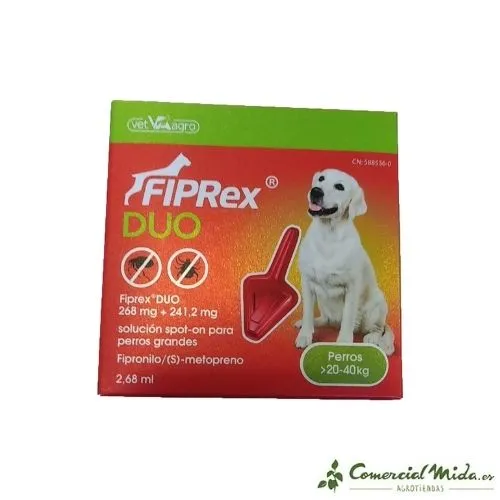 FIPREX DUO Pipette Antiparasitaire au Fipronil pour Chien