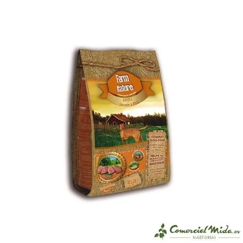 Je pense FARM NATURE de Poulet et Riz pour Chiens Adultes