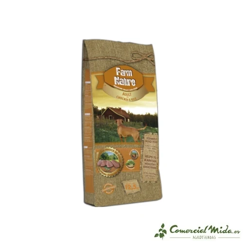 Je pense FARM NATURE de Poulet et Riz pour Chiens Adultes