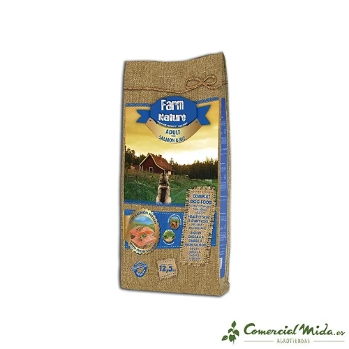 Je pense FERME NATURE de Saumon et Riz pour Chien Adulte