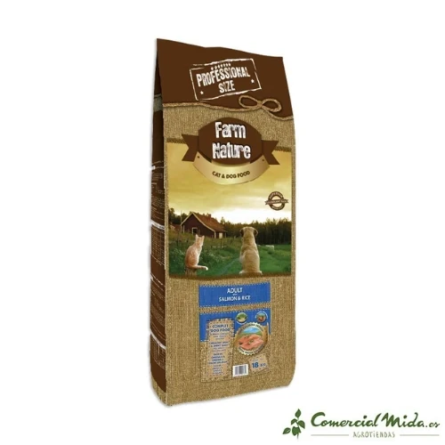 Je pense FERME NATURE de Saumon et Riz pour Chien Adulte