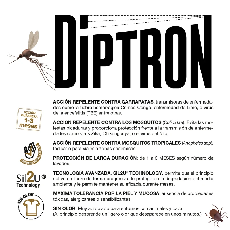 QUIMUNSA Diptrón Textile Répulsif 100 ml