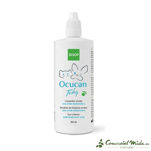 DISOP Ocucan Toby Nettoyant pour les Yeux 100 ml pour Chiens et Chats