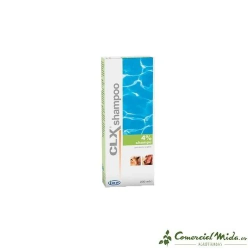 Shampooing Antiseptique ICF Clx 4% 200 ml pour Chiens et Chats