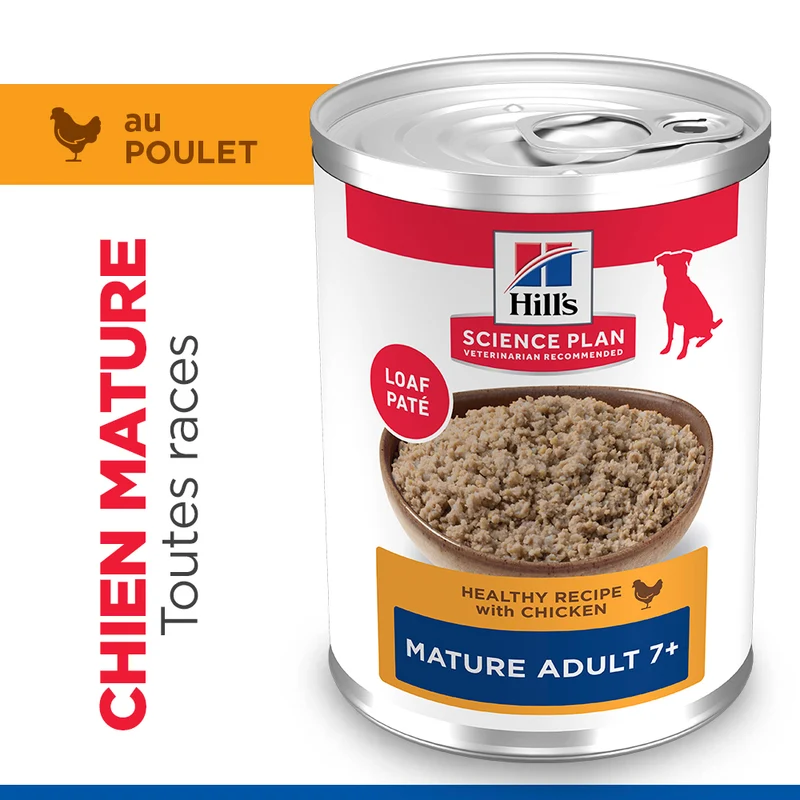 Hill's Science Plan All Breed Mature Adult 7+ au poulet - patée chien