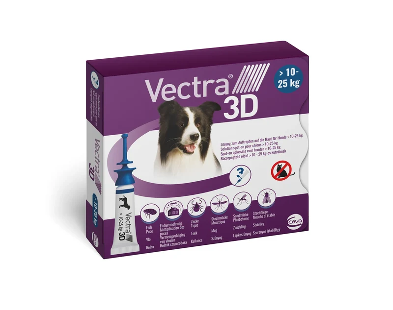 Pipettes antiparasitaires Vectra 3D Spot On chien