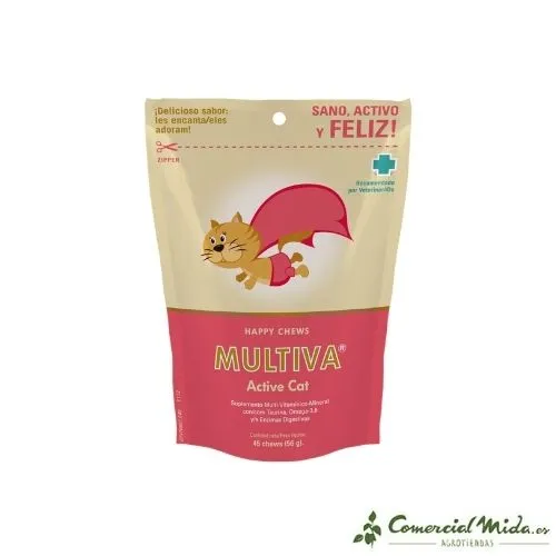 Complément alimentaire VETNOVA Active Cat 45 à mâcher pour chat
