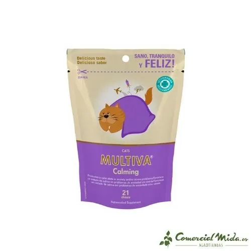 Complément Alimentaire VETNOVA Multiva Calmant Chat 21 Croquettes pour Chat