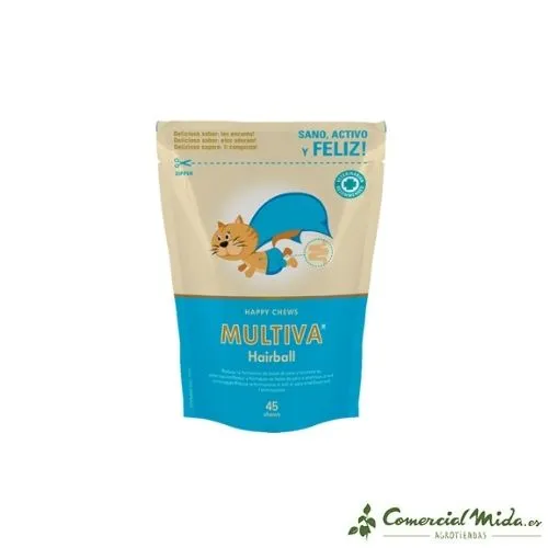 Complément Alimentaire VETNOVA Multiva Boules de Poils 45 Croquettes pour Chat