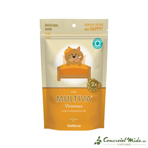 Complément alimentaire VETNOVA Multiva Viramax 60 à mâcher pour chat
