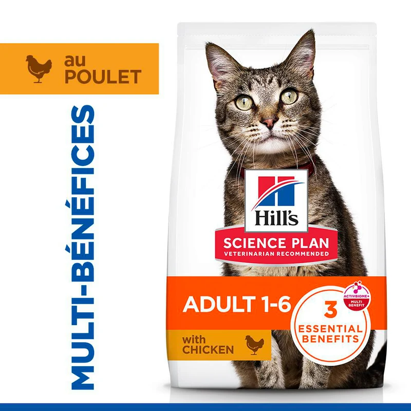 Hill's Science Plan Adult au poulet - croquettes chat