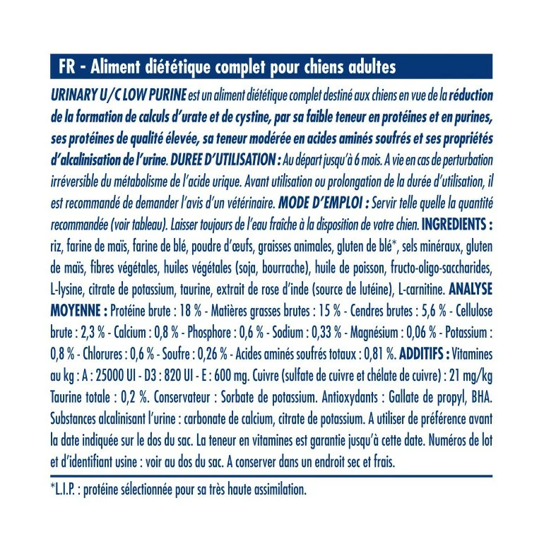 Royal Canin Veterinary Urinary U/C - croquettes chien