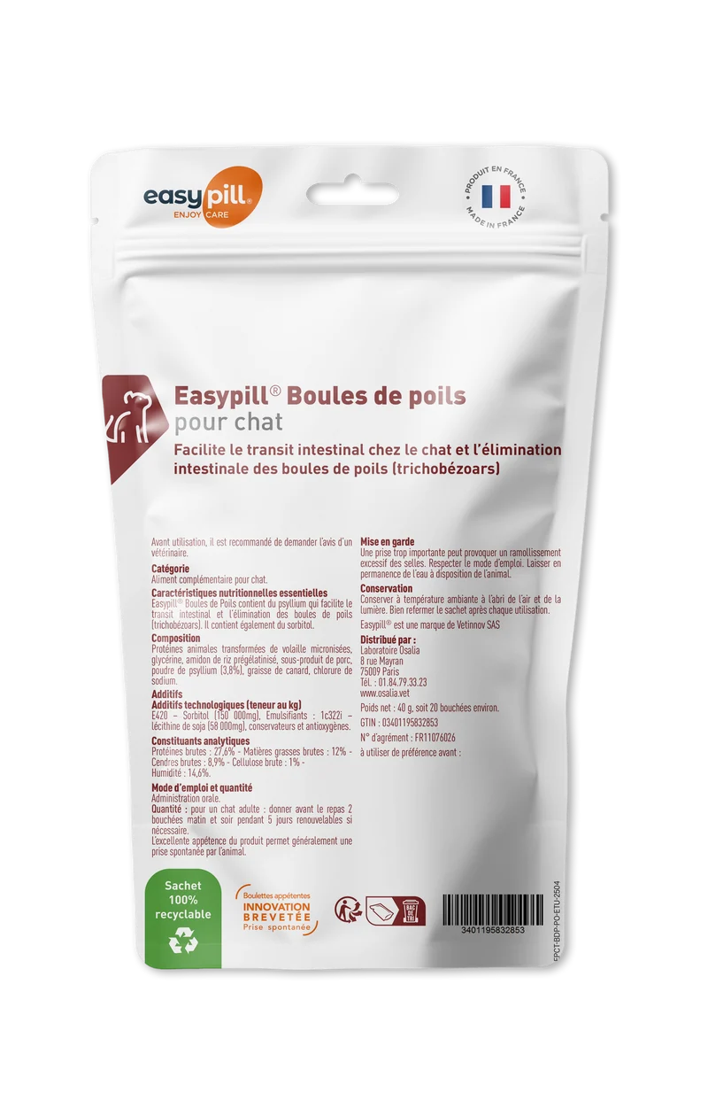 Easypill chat boules de poils