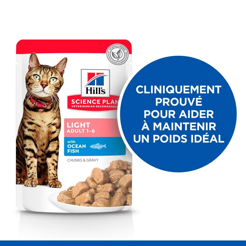 Hill's Science Plan Light Adult en sachets - pâtée chat