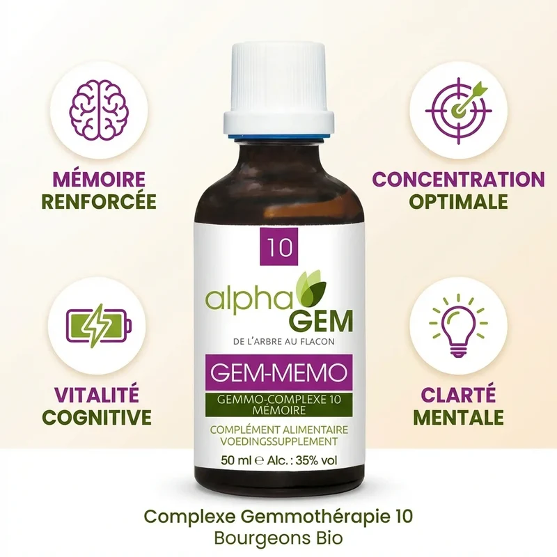 Gem-Mémo 10 Bio - 50 Ml - Alphagem