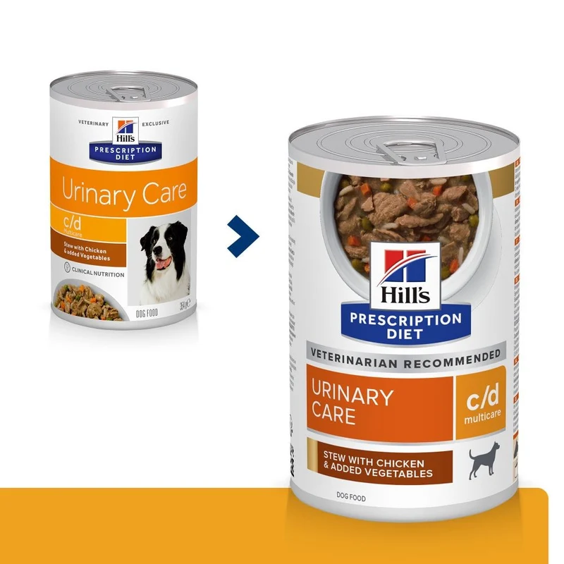 Hill's Prescription Diet c/d Urinary Multicare en mijotés au poulet - pâtée chien