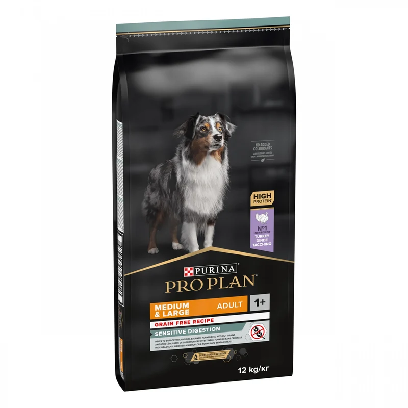 PRO PLAN Sensitive Digestion No Grain Medium & Large Adult à la Dinde - Croquettes pour chien