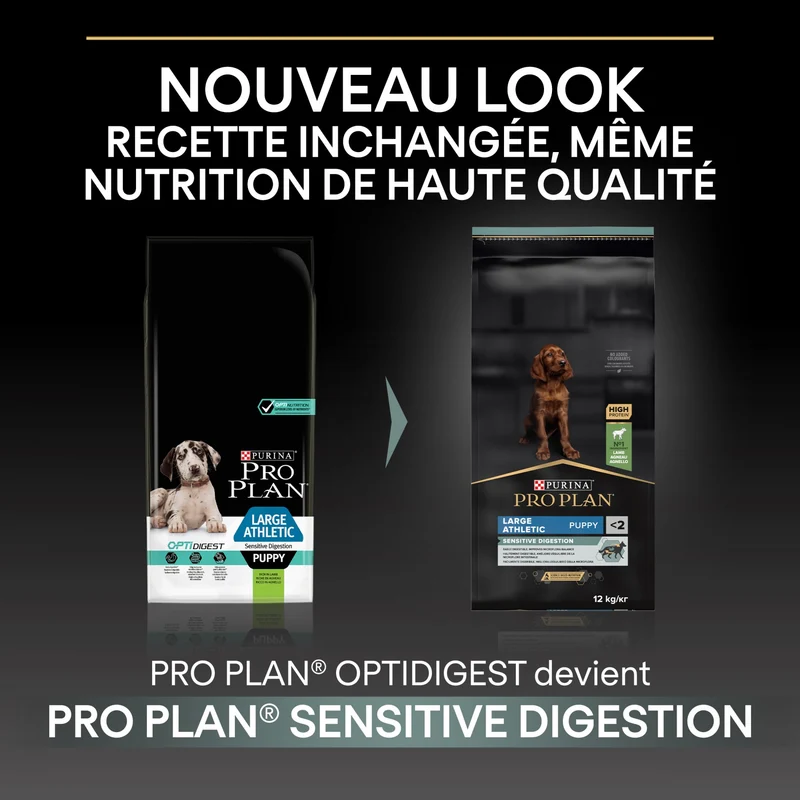 Pro Plan Sensitive Digestion Large Athletic Puppy à l'agneau - croquettes chiot