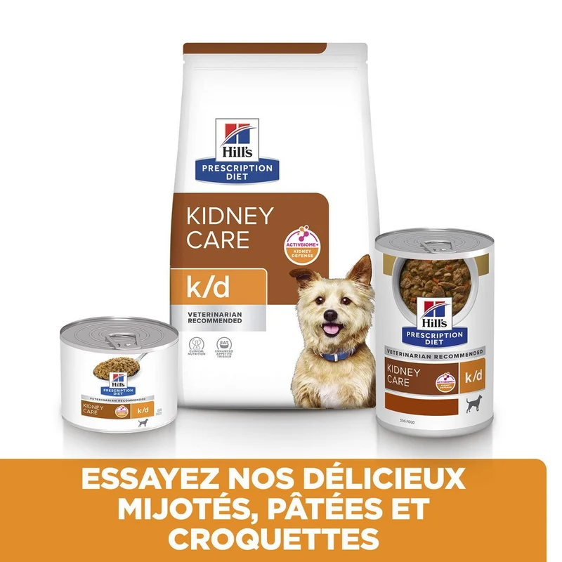 HILL'S Prescription Diet k/d Kidney Care en terrine au poulet - Pâtée pour chien