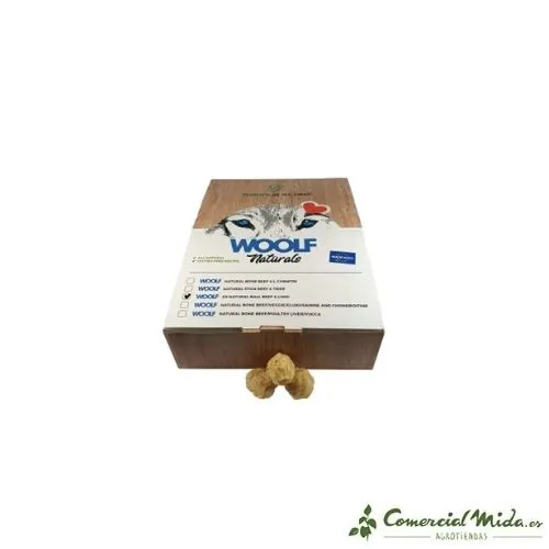 Snack WOOLF Boulettes de Veau et Poumon Naturelles 900gr pour Chiens
