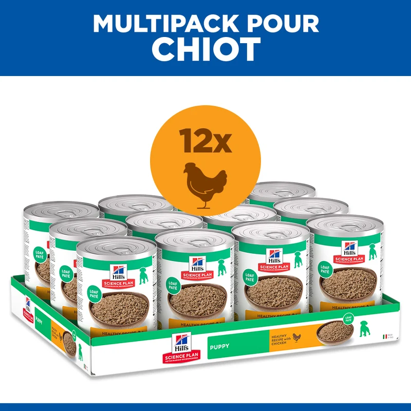 HILL'S Science Plan All Breed Puppy en Boîtes au Poulet - Pâtée pour chiot