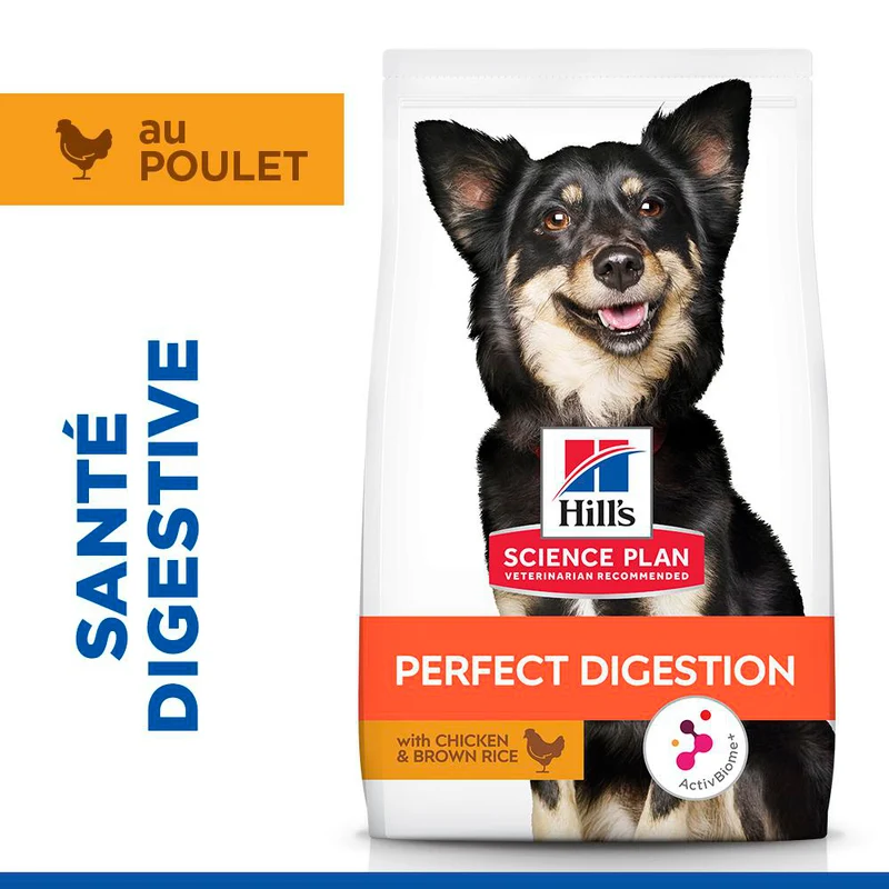 HILL'S Science Plan Perfect Digestion Small & Mini Adult au Poulet - Croquettes pour chien