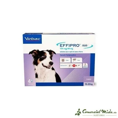 VIRBAC Effipro Duo Spot On Pipettes pour Chiens (4 p.)