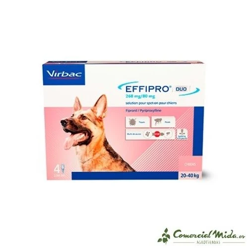 VIRBAC Effipro Duo Spot On Pipettes pour Chiens (4 p.)