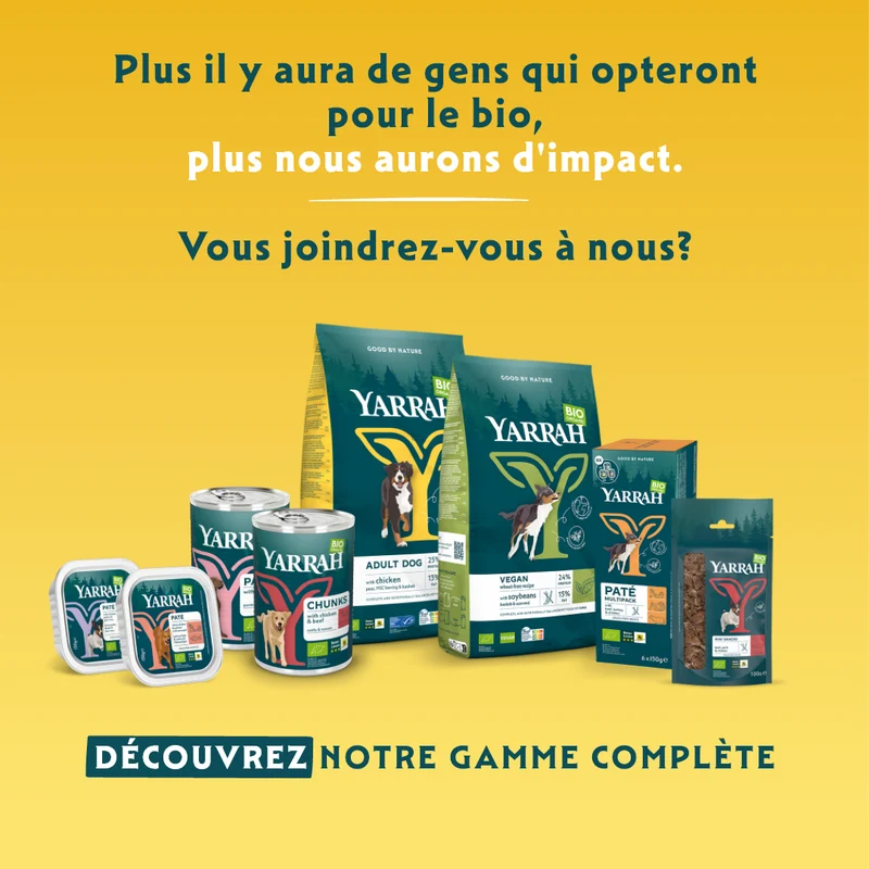 Yarrah biscuits bio végétarien pour petit chien