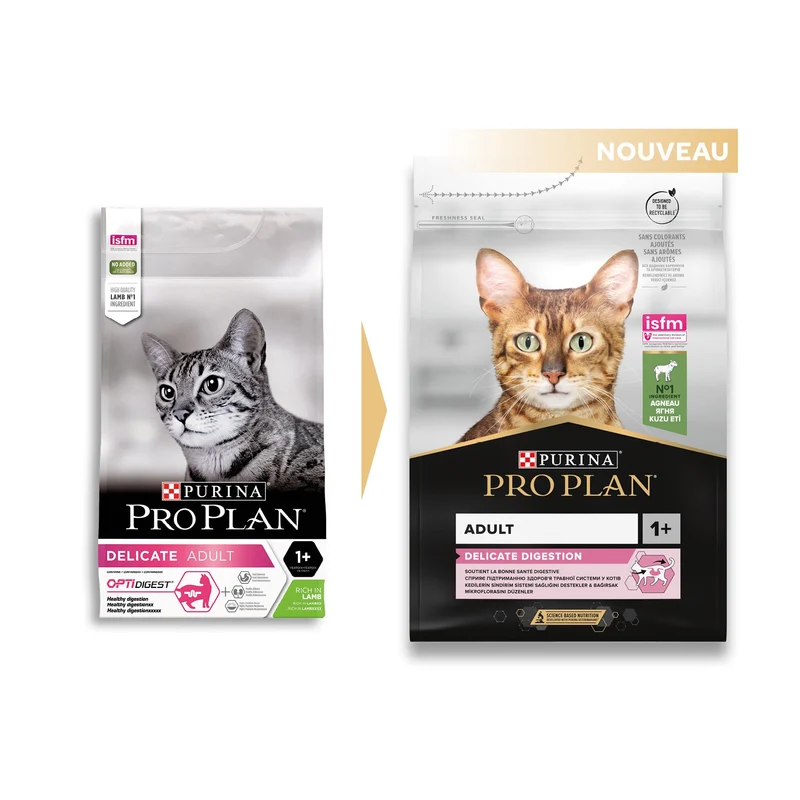 Pro Plan Delicate Digestion Adult à l'agneau - croquettes chat