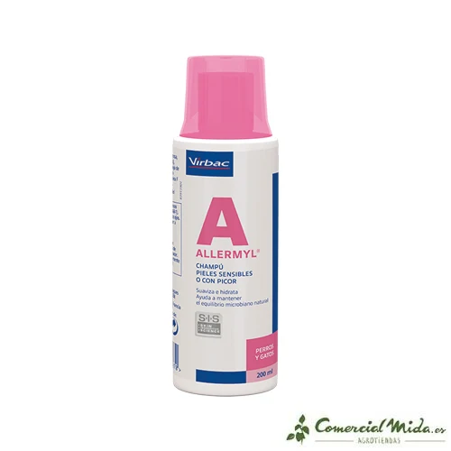 Shampoo ALLERMYL 250 ml pour Peaux Sensibles Animaux