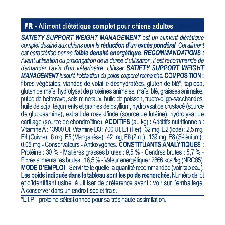 Royal Canin Veterinary Satiety Weight Management - aliment chien