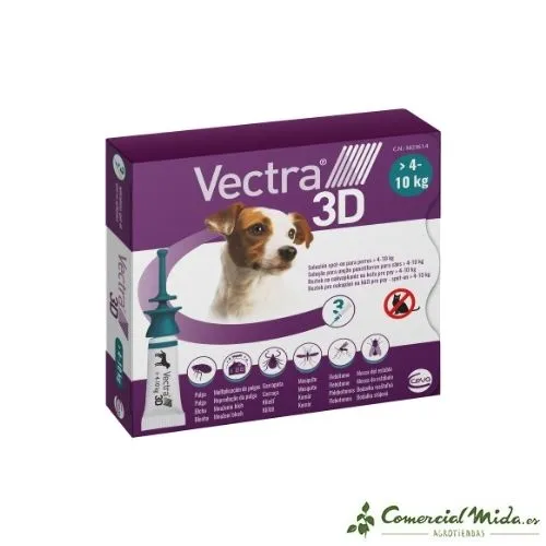 Pipettes antiparasitaires CEVA VECTRA 3D pour chiens