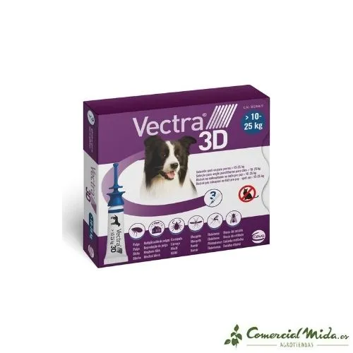 Pipettes antiparasitaires CEVA VECTRA 3D pour chiens