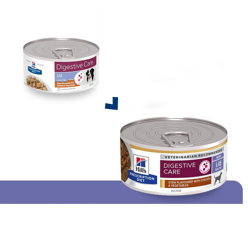 Hill's Prescription Diet i/d Digestive Care Low Fat en mijotés au poulet - pâtée chien