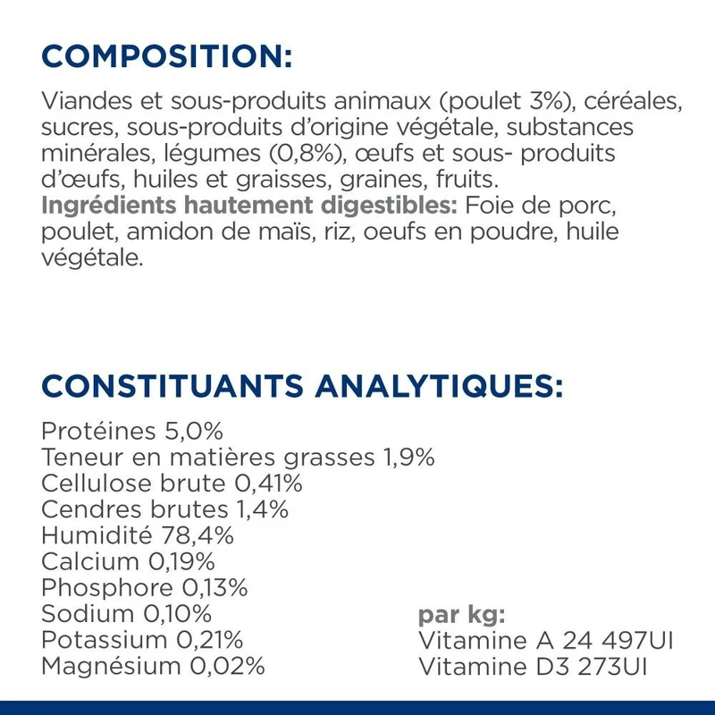 Hill's Prescription Diet i/d Digestive Care Low Fat en mijotés au poulet - pâtée chien