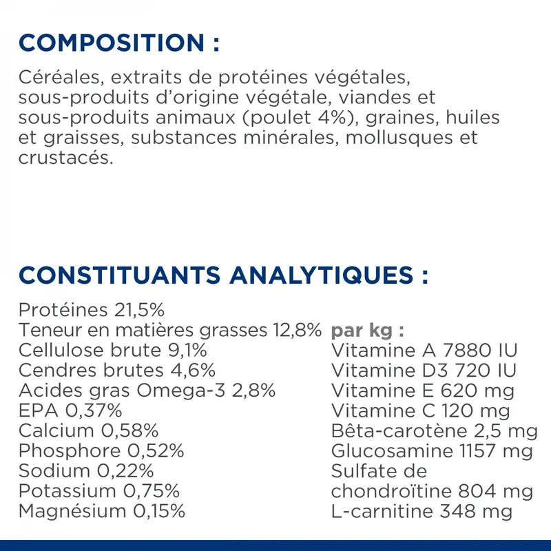 Hill's Prescription Diet j/d Mobility Reduced Calorie au poulet - croquettes chien