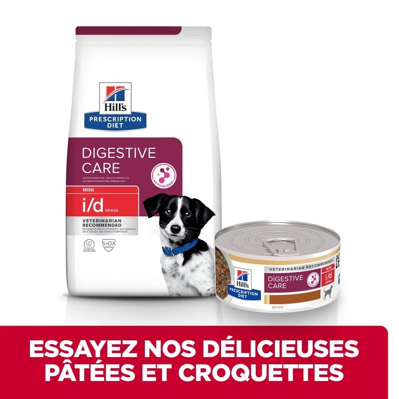 Hill's Prescription Diet i/d Digestive Care Stress Mini en mijotés au poulet - pâtée chien