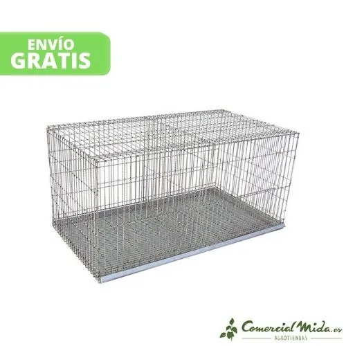 Cage d'exposition pour animaux de compagnie avec 2 départements