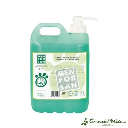Shampoing naturel MENFORSAN 5L antiparasitaire pour chien
