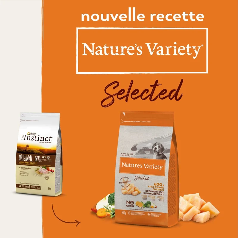 Nature's Variety Selected No Grain Junior - croquettes chiot