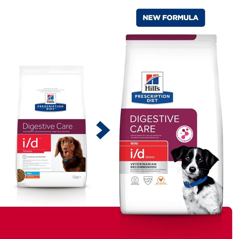Hill's Prescription Diet Canine i/d Digestive Care Stress Mini au poulet - croquettes chien